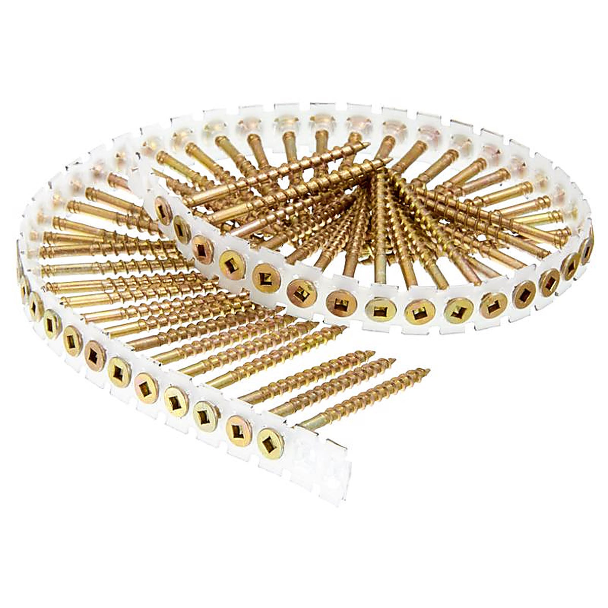 Senco 08F250YK 08F Series No. 8 S X 2-1/2 in. L Square Yellow Zinc Wood Screws 1000 pk