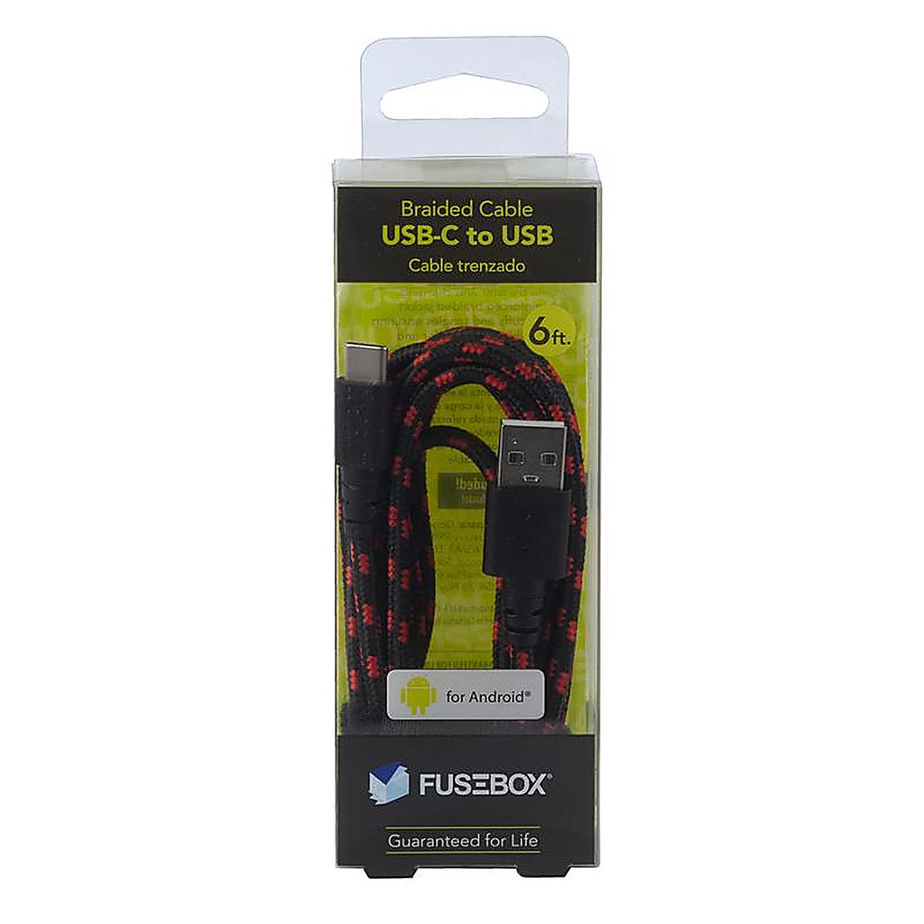 Fusebox - 215 1240 FB2 - USB-A to USB-C Cable 6 Ft. Black