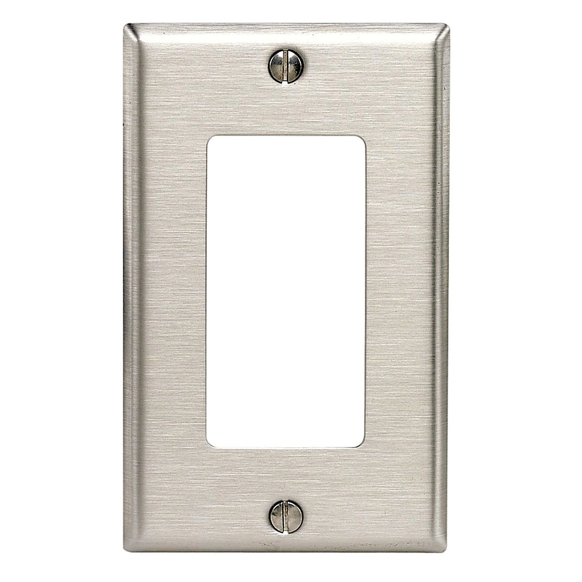 Leviton 84401-A40 Antimicrobial Powder Coated Gray 1 gang Stainless Steel Decora Wall Plate 1/Pack