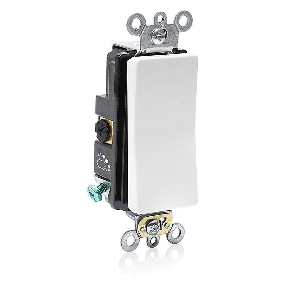 Leviton A5623-02W Decora Plus 20 amps 3-Way Antimicrobial Treated Rocker AC Quiet Switch White 1/Pack