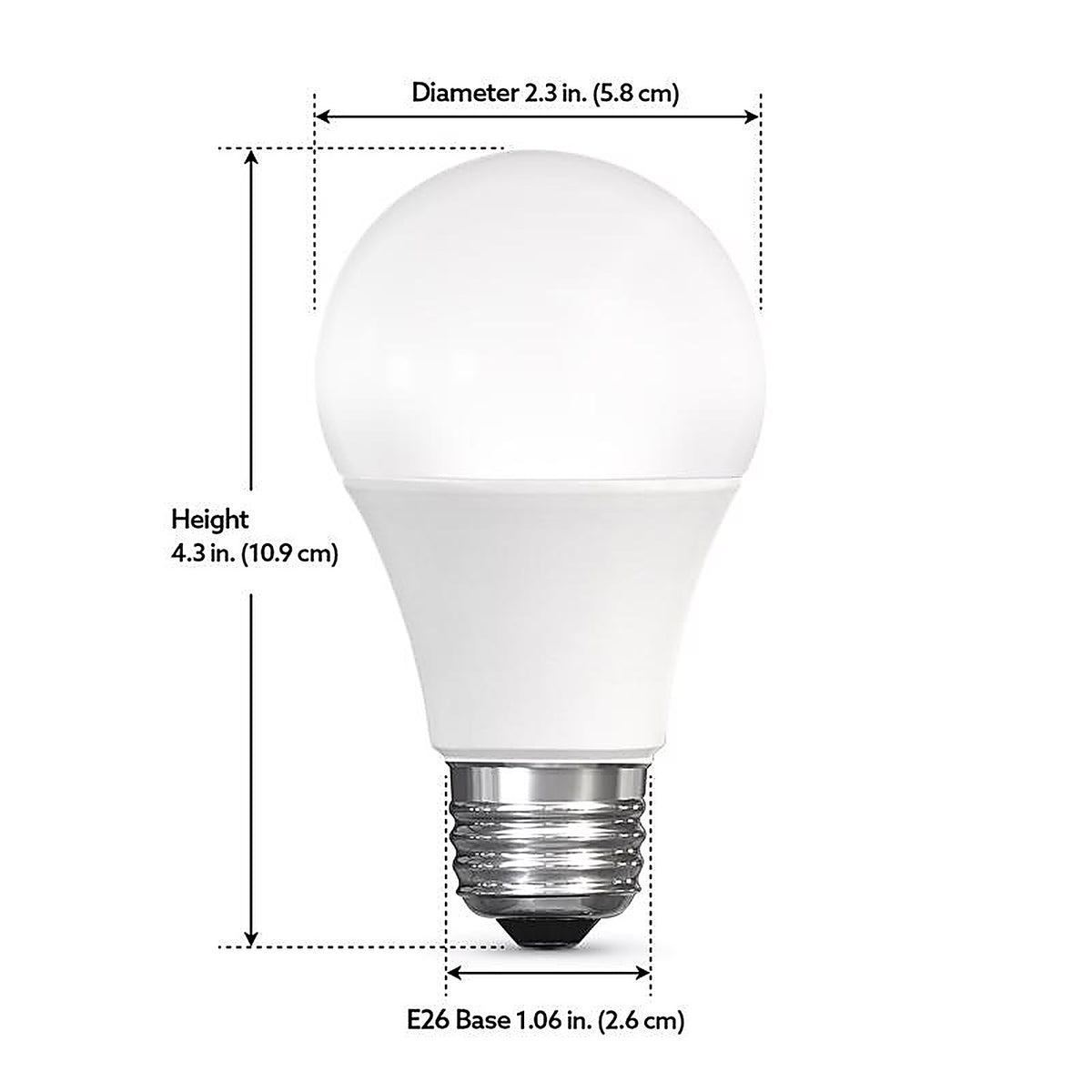 Feit Electric OM60RGBWCAAG3 A19 E26 (Medium) LED Smart WiFi Bulb Color Changing 60 W 3 pk