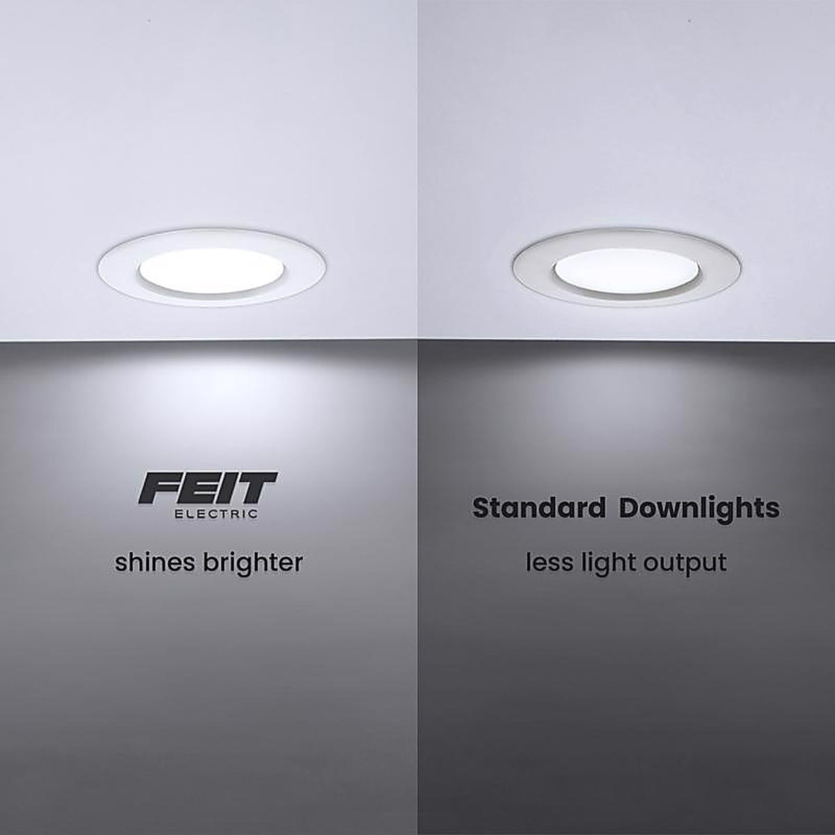 Feit Electric LEDR56HO6WYCA4 White 5-6 in. W Aluminum LED Dimmable Recessed Downlight 120 W