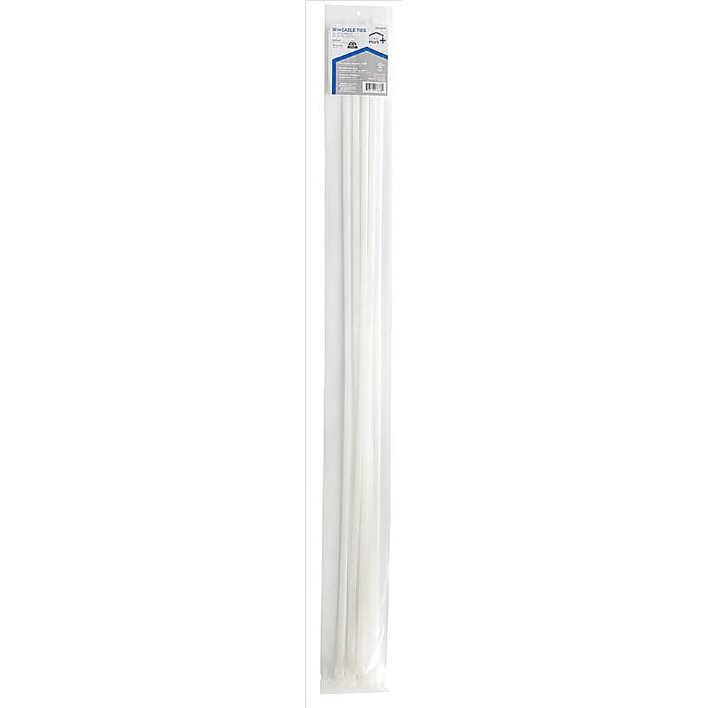 Home Plus EHD-920-36-N 36 in. L White Cable Tie 10/Pack