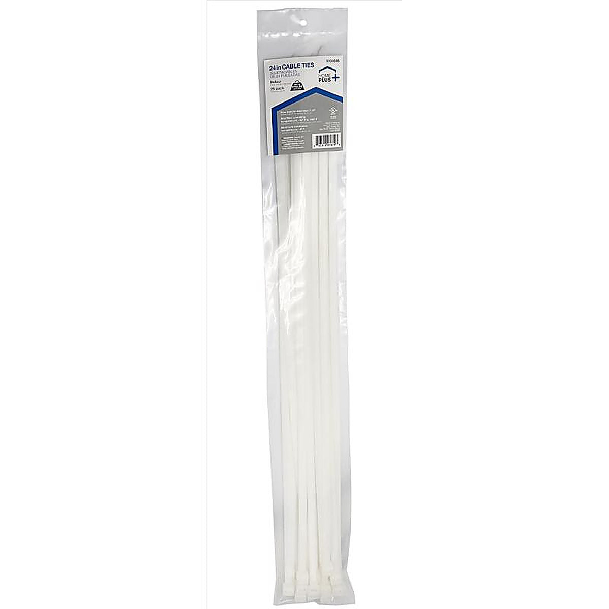 Home Plus EHD-610-24-N 24 in. L White Cable Tie 10/Pack