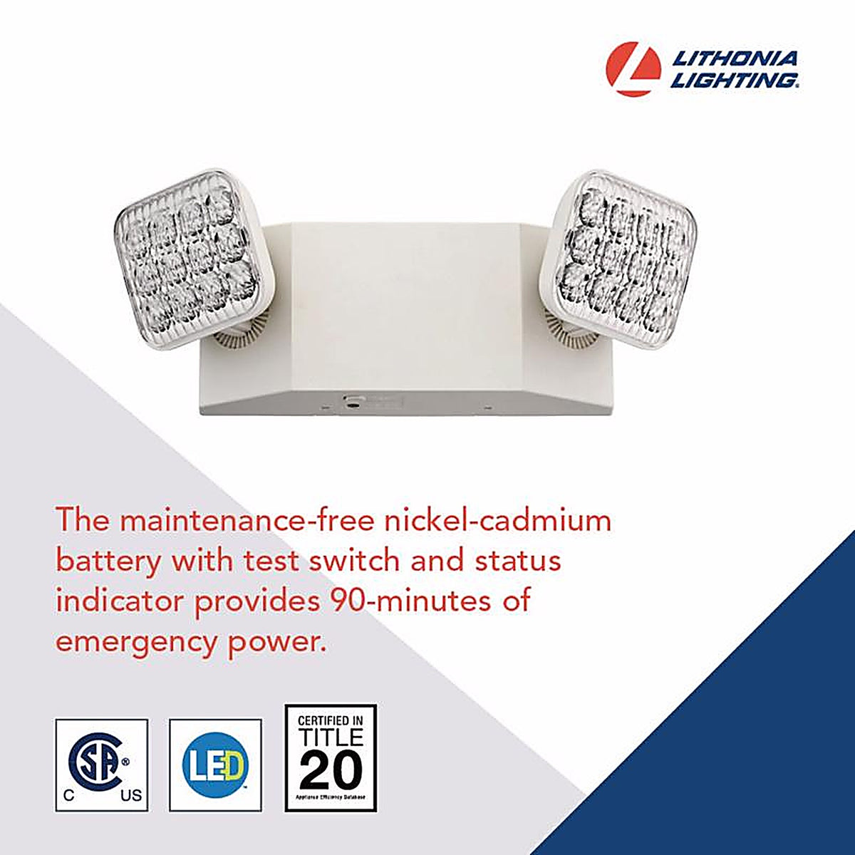Lithonia Lighting - 263X65 - Switch Hardwired LED Off White Emergency Light