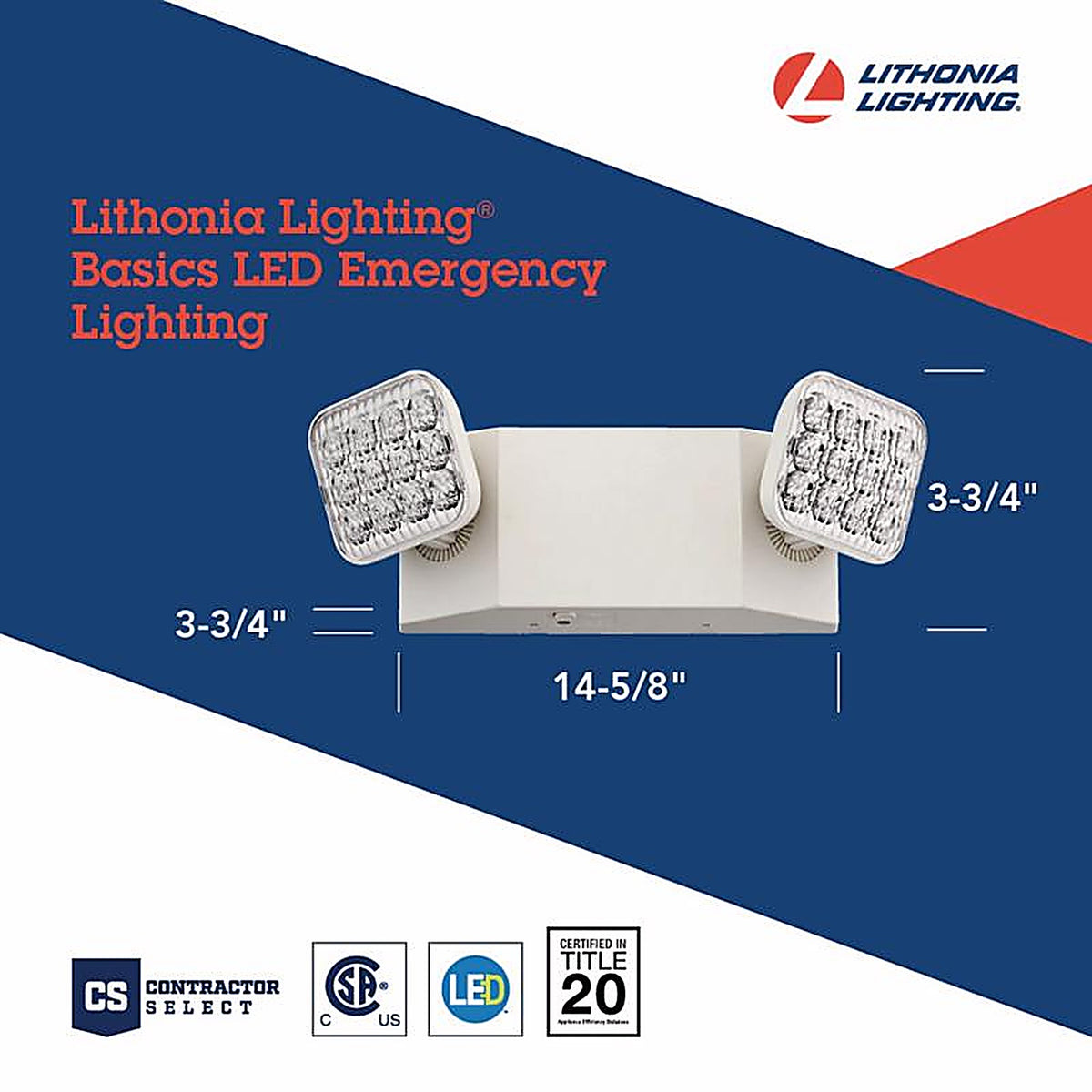 Lithonia Lighting - 263X65 - Switch Hardwired LED Off White Emergency Light
