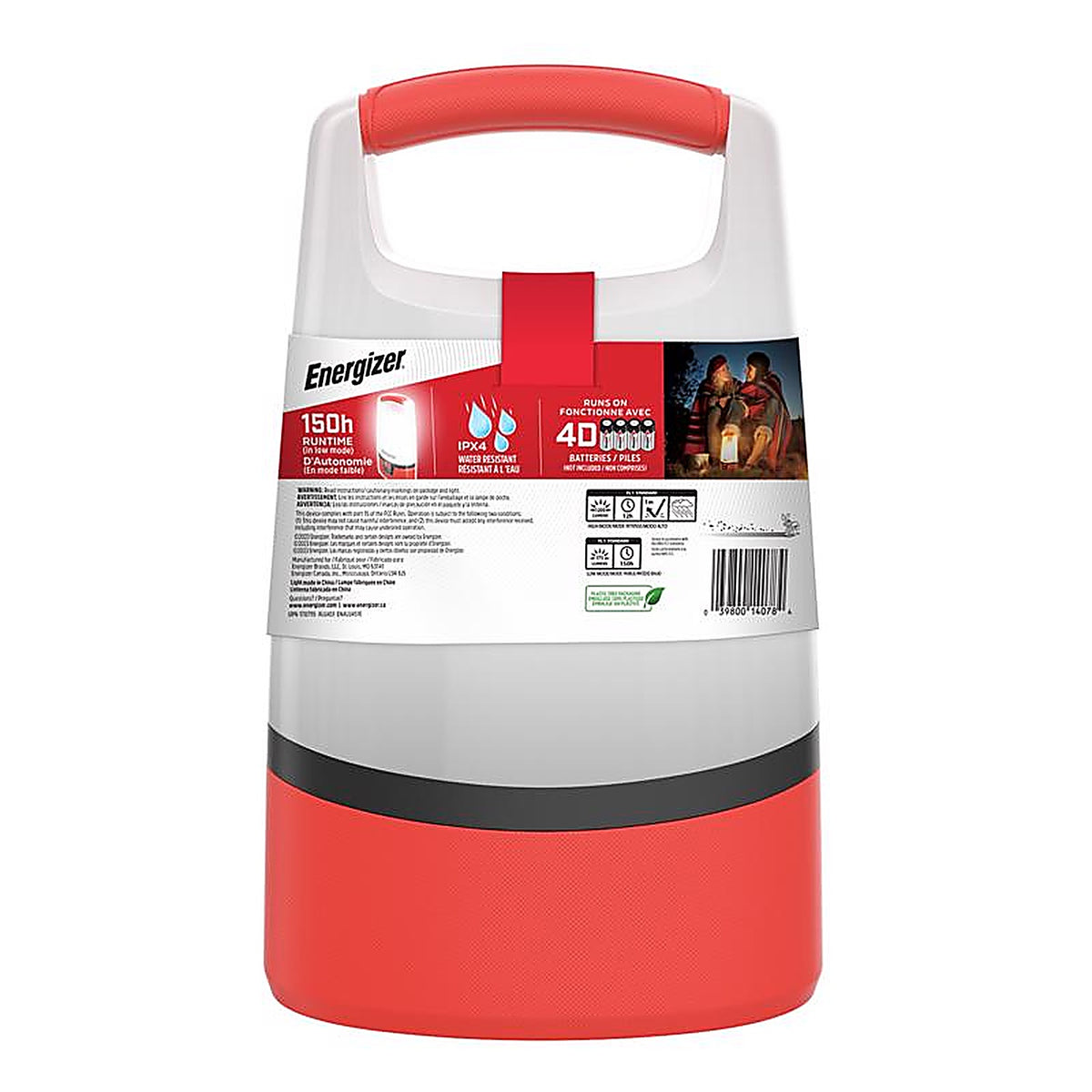 Energizer ENALU45E 1000 lumens Red/White LED Standing Lantern