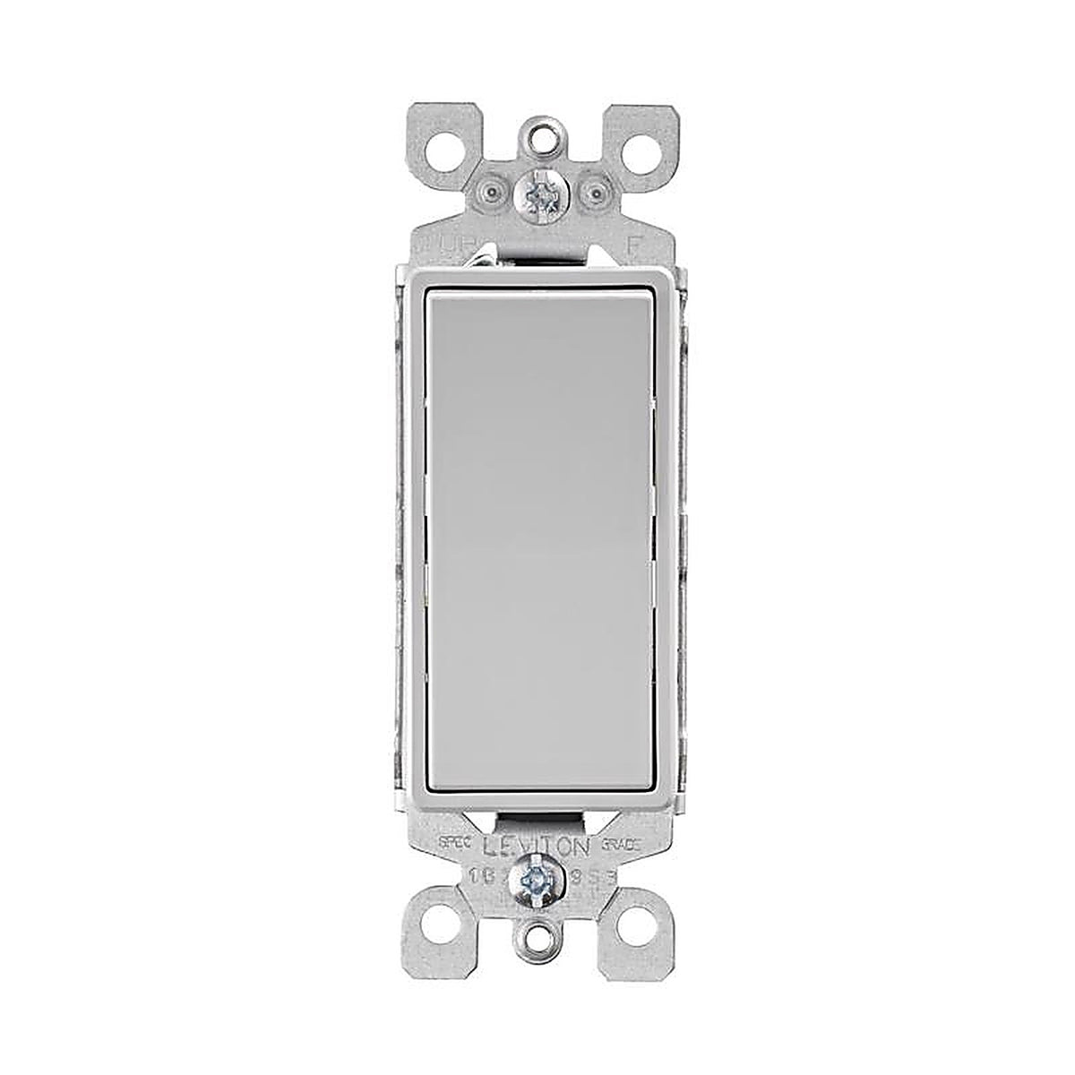 Leviton 5603-2LG Decora 15 amps Three Pole Rocker Switch Light Gray 1/Pack