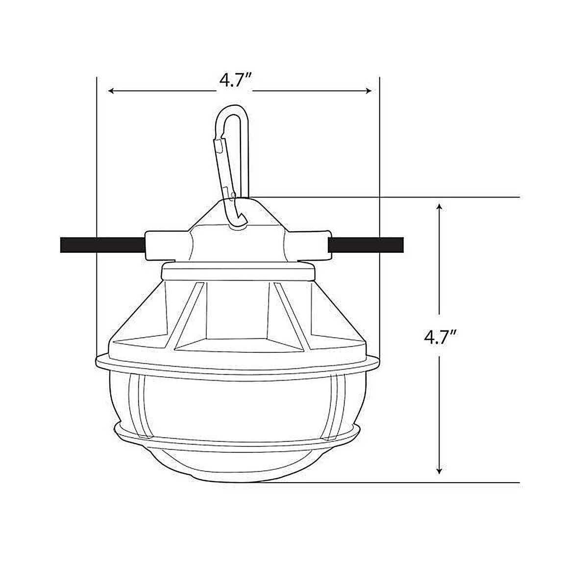 Feit Electric WORKSL50-5 Pro Series 8000 lm LED Corded String/Linkable Work Light