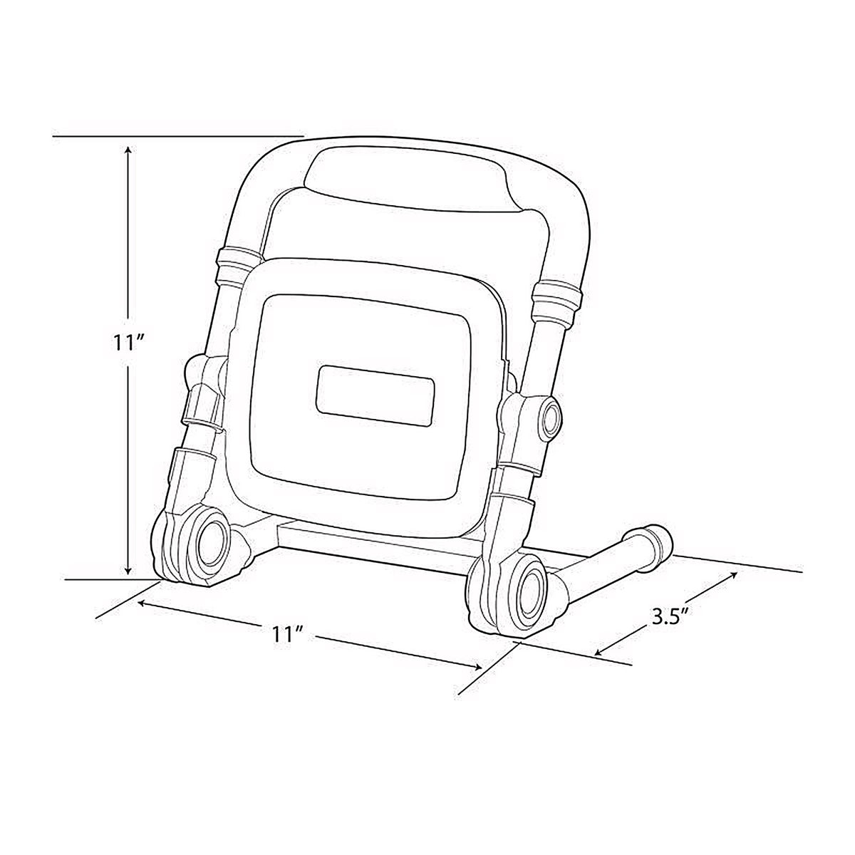 Feit Electric WORK5000XLPLUGF Pro Series 5000 lm LED Corded Stand (H or Scissor) Work Light