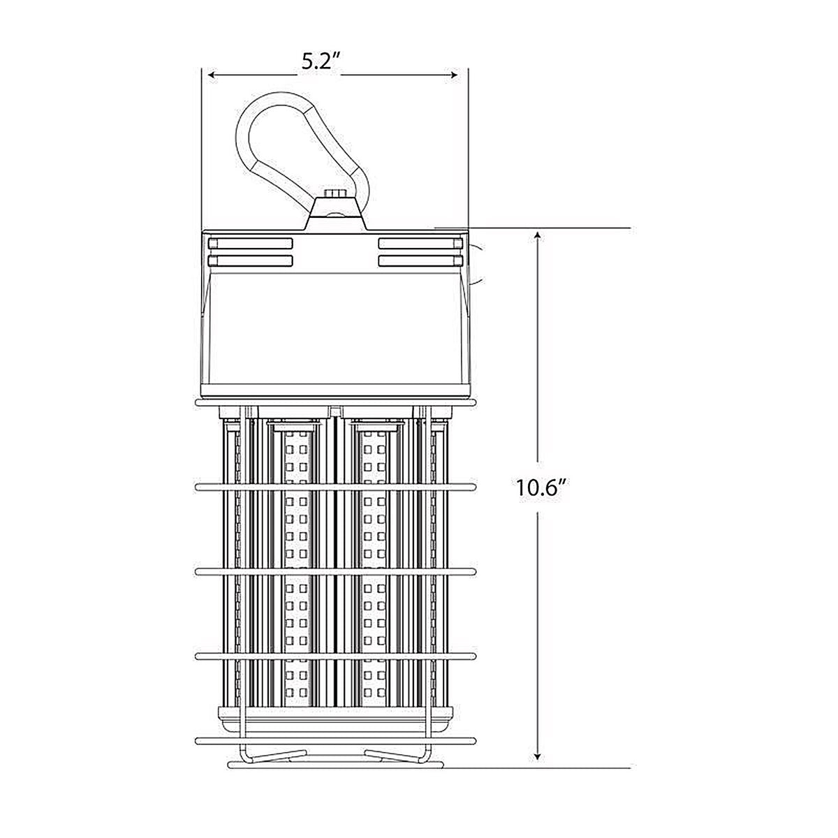 Feit Electric WORKCAGE12000PL Pro Series 12000 lm LED Corded String/Linkable Work Light