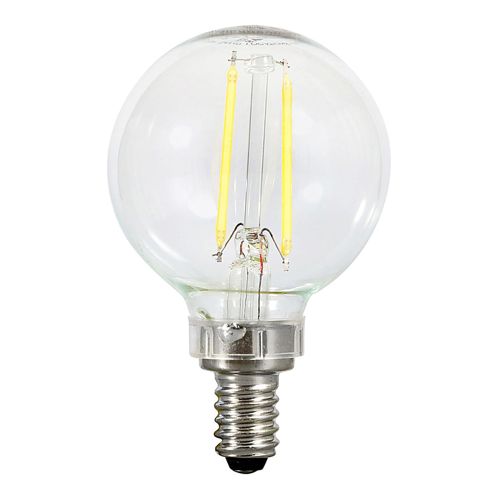 Sylvania 40852 Natural G16.5 E12 (Candelabra) LED Bulb Soft White 60 W 2 pk