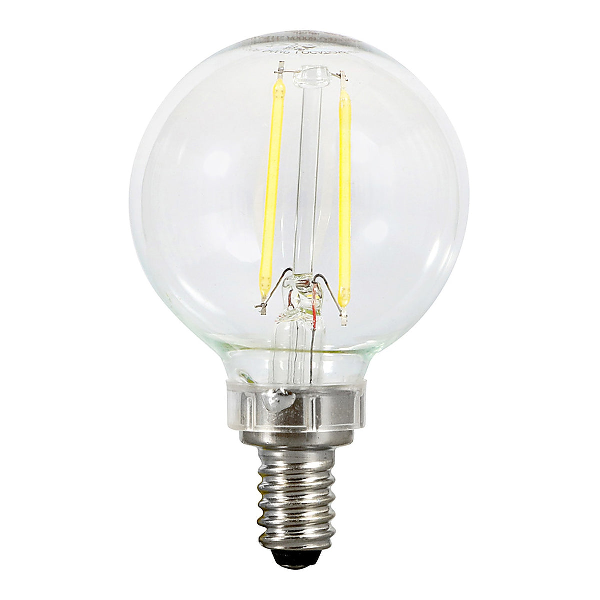 Sylvania 40852 Natural G16.5 E12 (Candelabra) LED Bulb Soft White 60 W 2 pk
