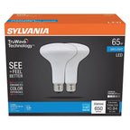 Sylvania 40730 Natural BR30 E26 (Medium) LED Floodlight Bulb Daylight 65 W 2 pk