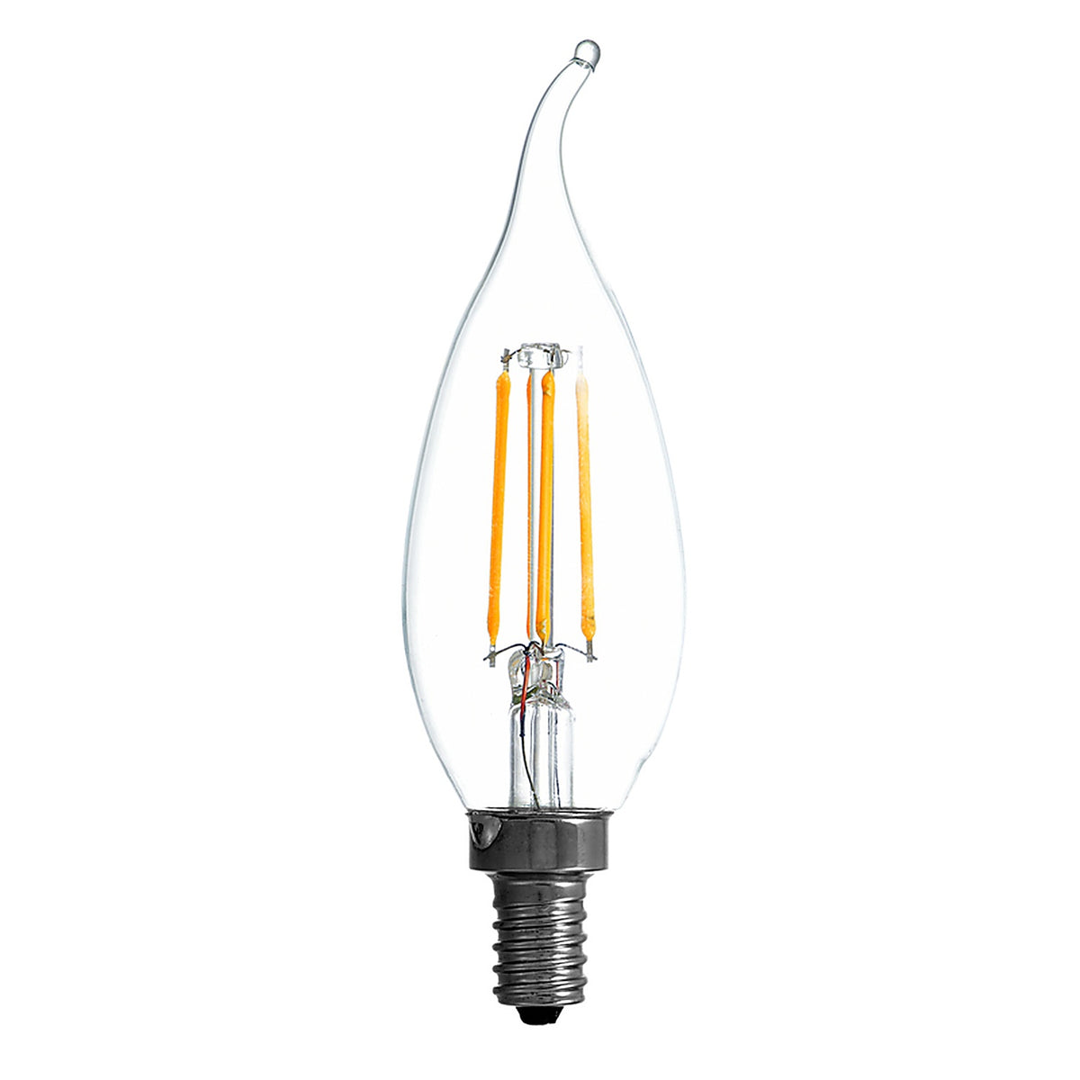 Sylvania - 40755 - Natural B10 E12 (Candelabra) LED Bulb Soft White 40 Watt Equivalence 2 Pack