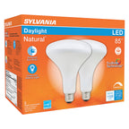 Sylvania 40787 Natural BR40 E26 (Medium) LED Floodlight Bulb Daylight 85 W 2 pk