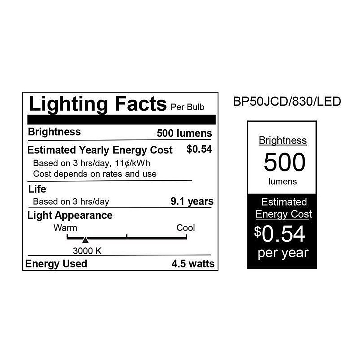 Feit Electric BP50JCD/830/LED T4 GY6.35 LED Bulb Warm White 50 W 1 pk
