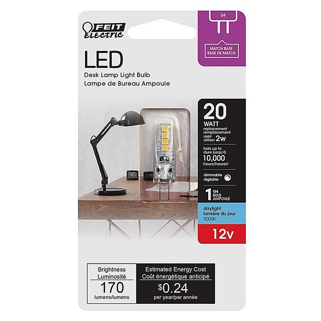 Feit Electric BP20G4/850/LED G4 LED Bulb Daylight 20 W 1 pk