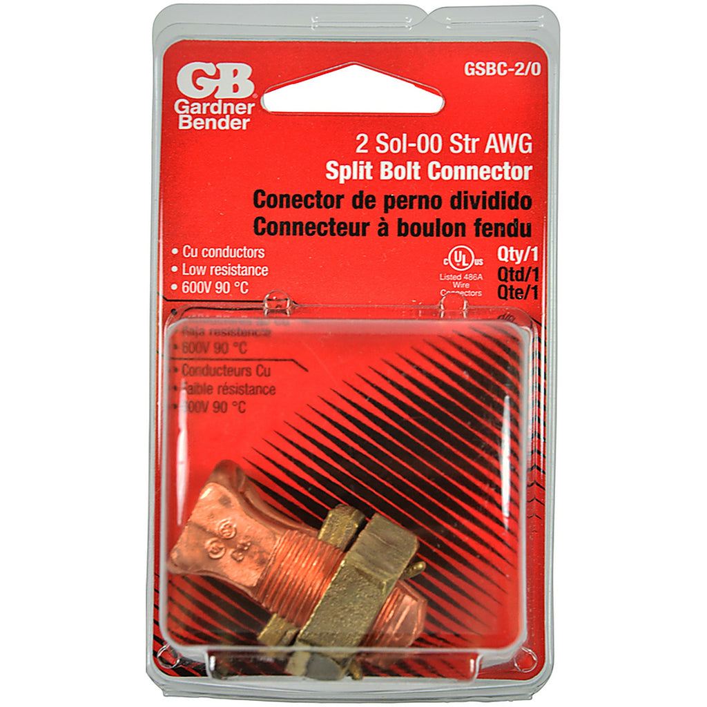 Gardner Bender - GSBC-2/0 - Split Bolt Connector 1 Pack