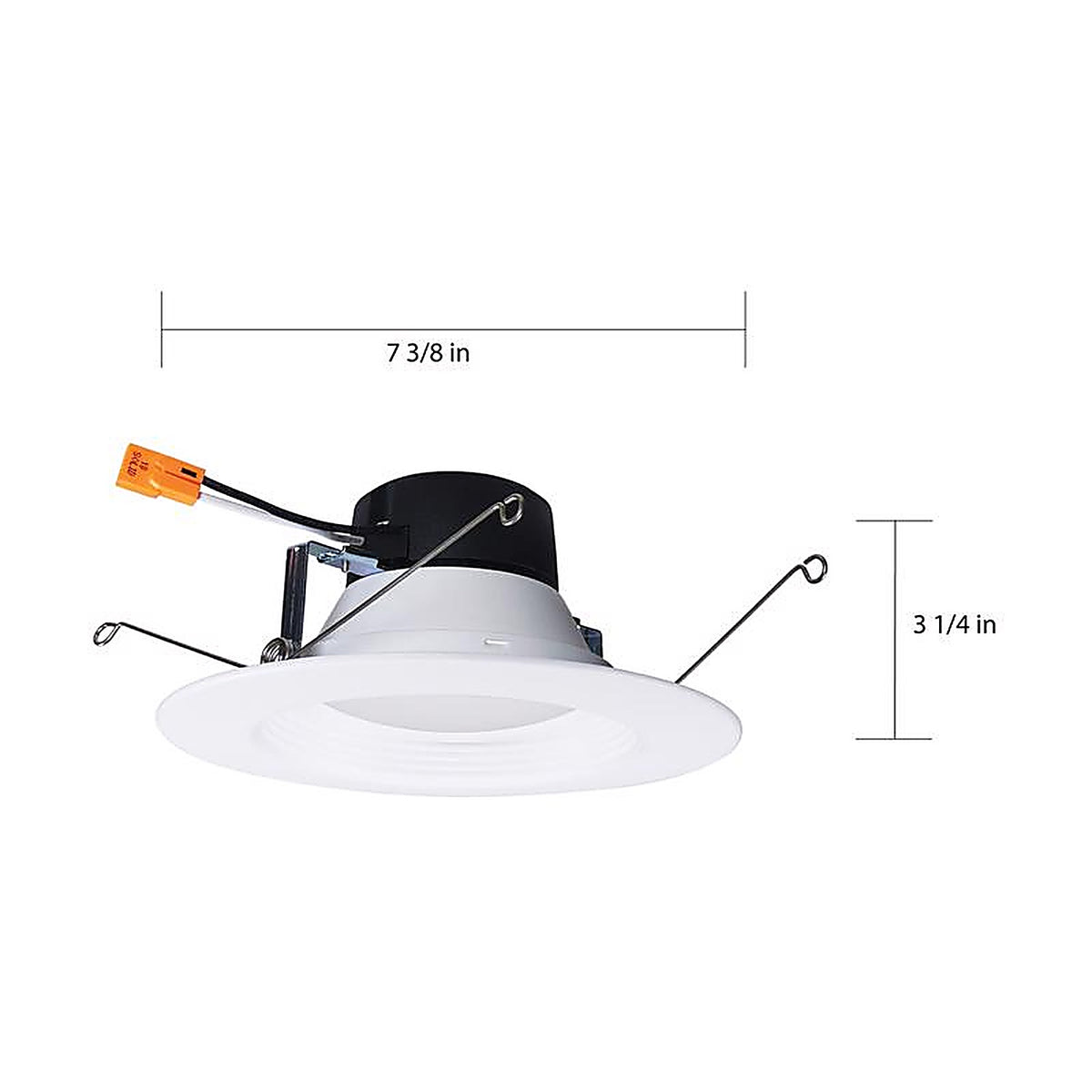 Satco - S11801R1 - Nuvo White 5-6 In. W Plastic LED Retrofit Recessed Lighting 9 W