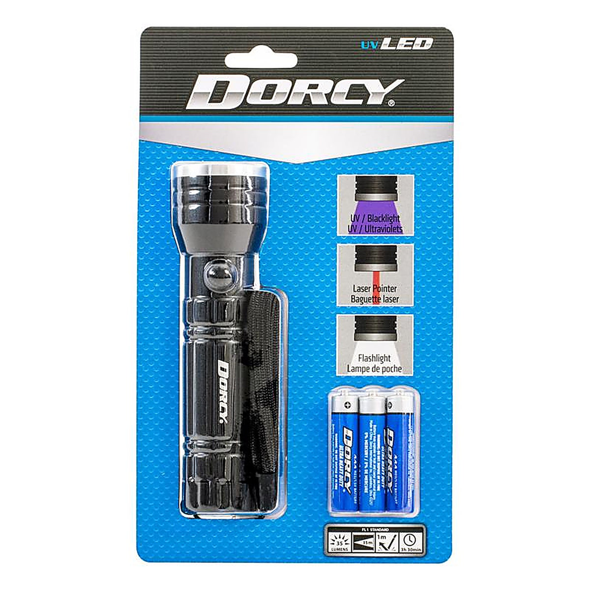 Dorcy - 414026 - Active Series 35 LM Black LED Cell Flashlight Aaa Battery