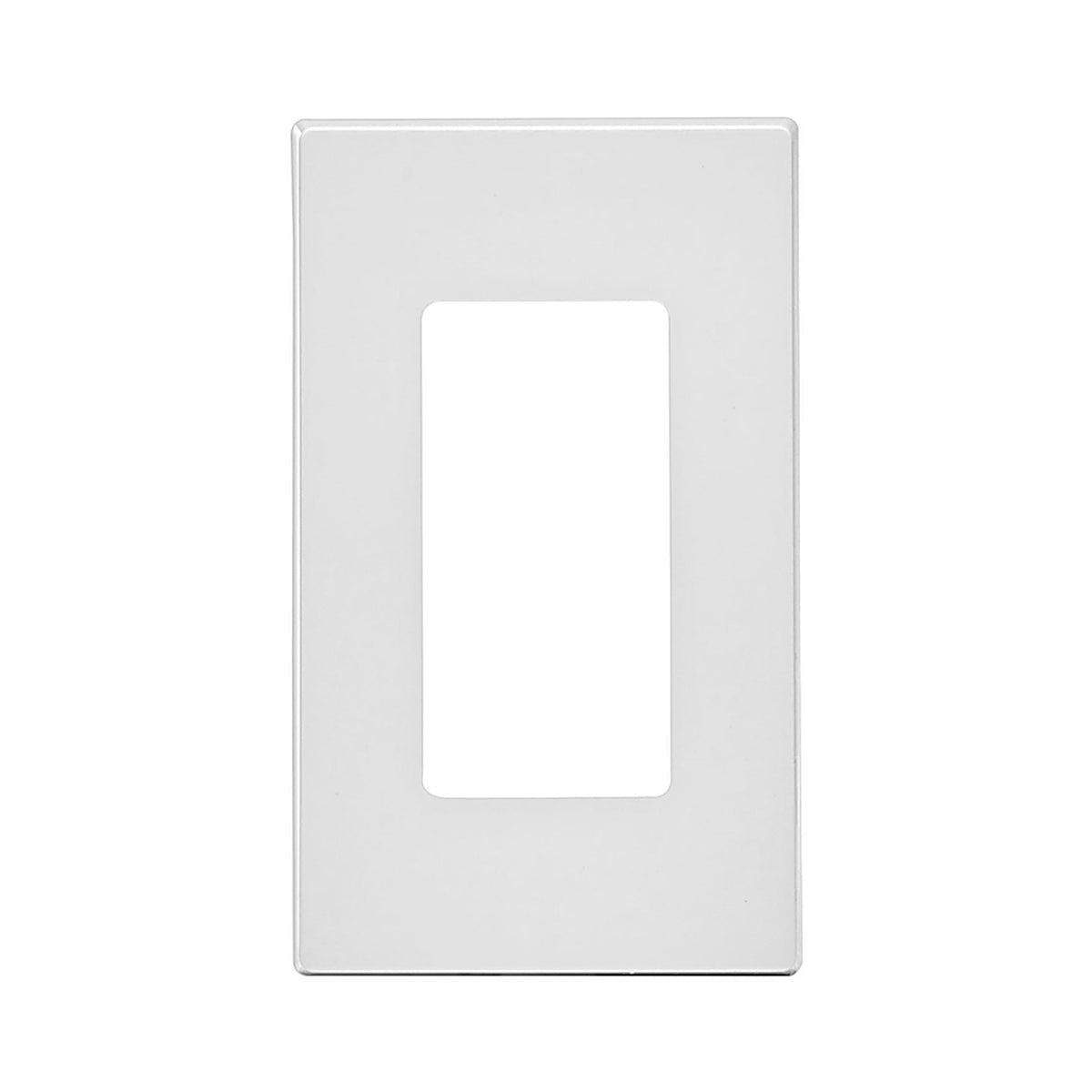 Leviton - 80301-0SW - Decora Plus White 1 Gang Polycarbonate Decorator Screwless Wall Plate 1 Pack