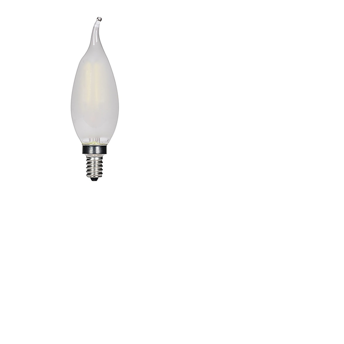 Satco - S21843 - Ca10 (Flame Tip) E12 (Candelabra) LED Bulb Warm White 40 Watt Equivalence 2 Pack