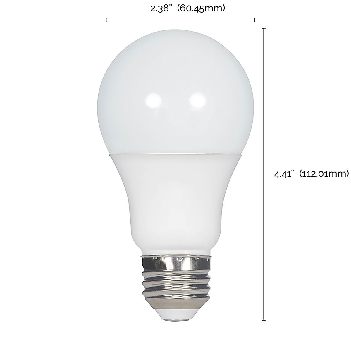 Satco - S11400 - A19 E26 (Medium) LED Bulb Soft White 60 Watt Equivalence 10 Pack
