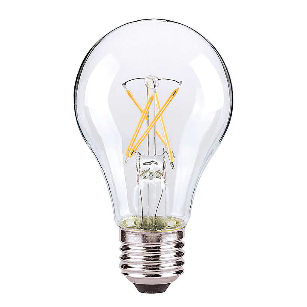 Satco - S12462 - A19 E26 (Medium) LED Bulb Warm White 60 Watt Equivalence 4 Pack