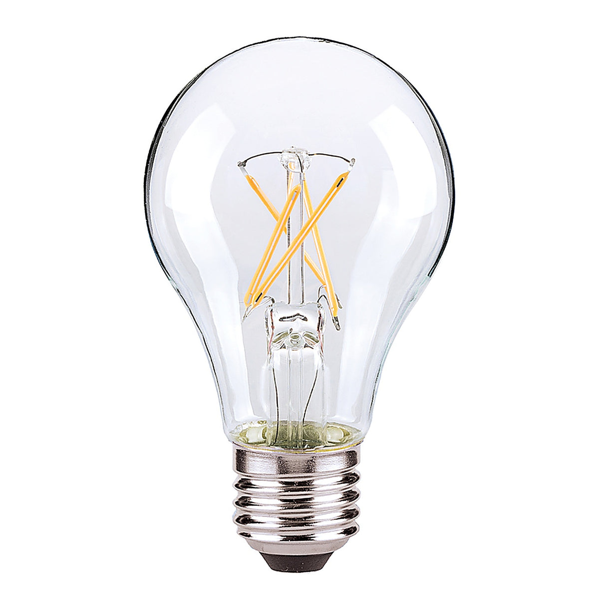 Satco - S12462 - A19 E26 (Medium) LED Bulb Warm White 60 Watt Equivalence 4 Pack