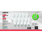Satco - S11401 - A19 E26 (Medium) LED Bulb Natural Light 60 Watt Equivalence 10 Pack