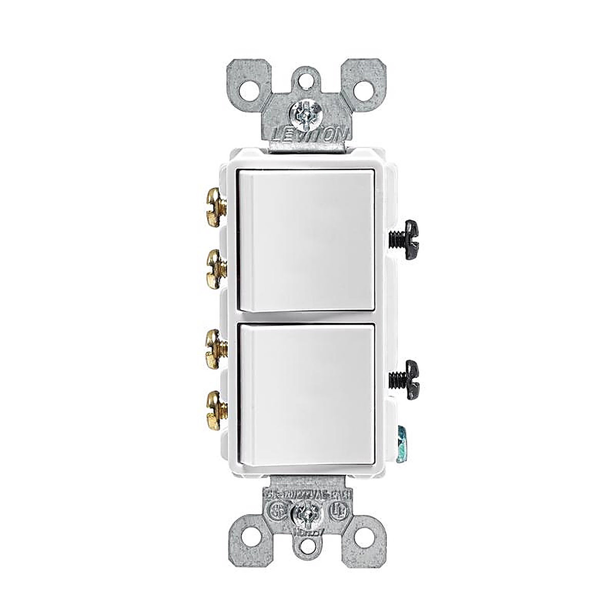 Leviton 05643-0WS Decora 15 amps 3-Way Rocker Switch White 1 pk