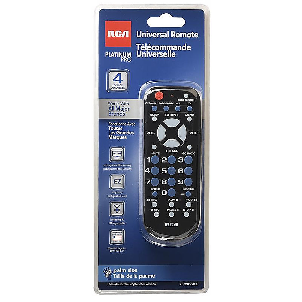 RCA RCR504BE Programmable Universal Remote Control
