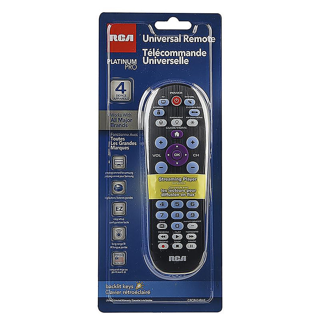 RCA RCR414BHEV Programmable Universal Big Button Remote Control