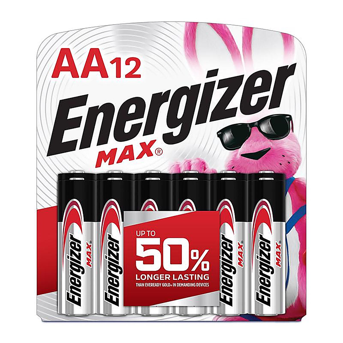 Energizer - E91BW12EM - Max AA Alkaline Batteries 12 Pack Carded