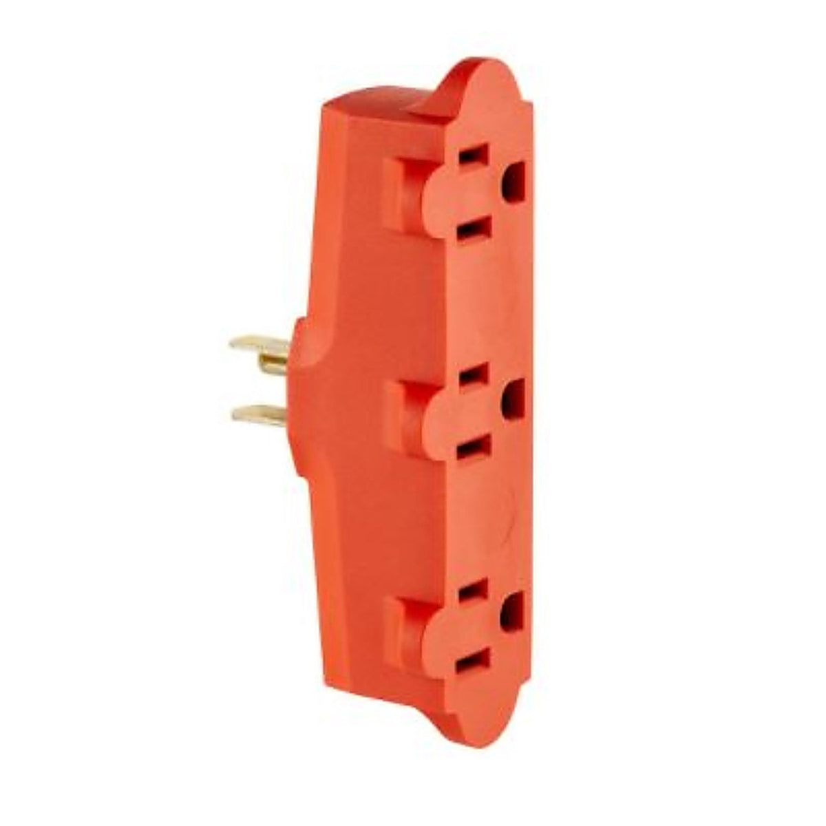 Leviton - C40-00699-00R - Grounded 3 Outlets Outlet Adapter 1 Pack