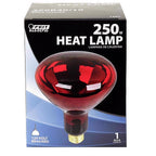 Feit - 250R40/10/RP - 250 W Br40 Heat Lamp Incandescent Bulb E26 (Medium) Red 1 Pack