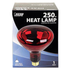Feit - 250R40/10/RP - 250 W Br40 Heat Lamp Incandescent Bulb E26 (Medium) Red 1 Pack