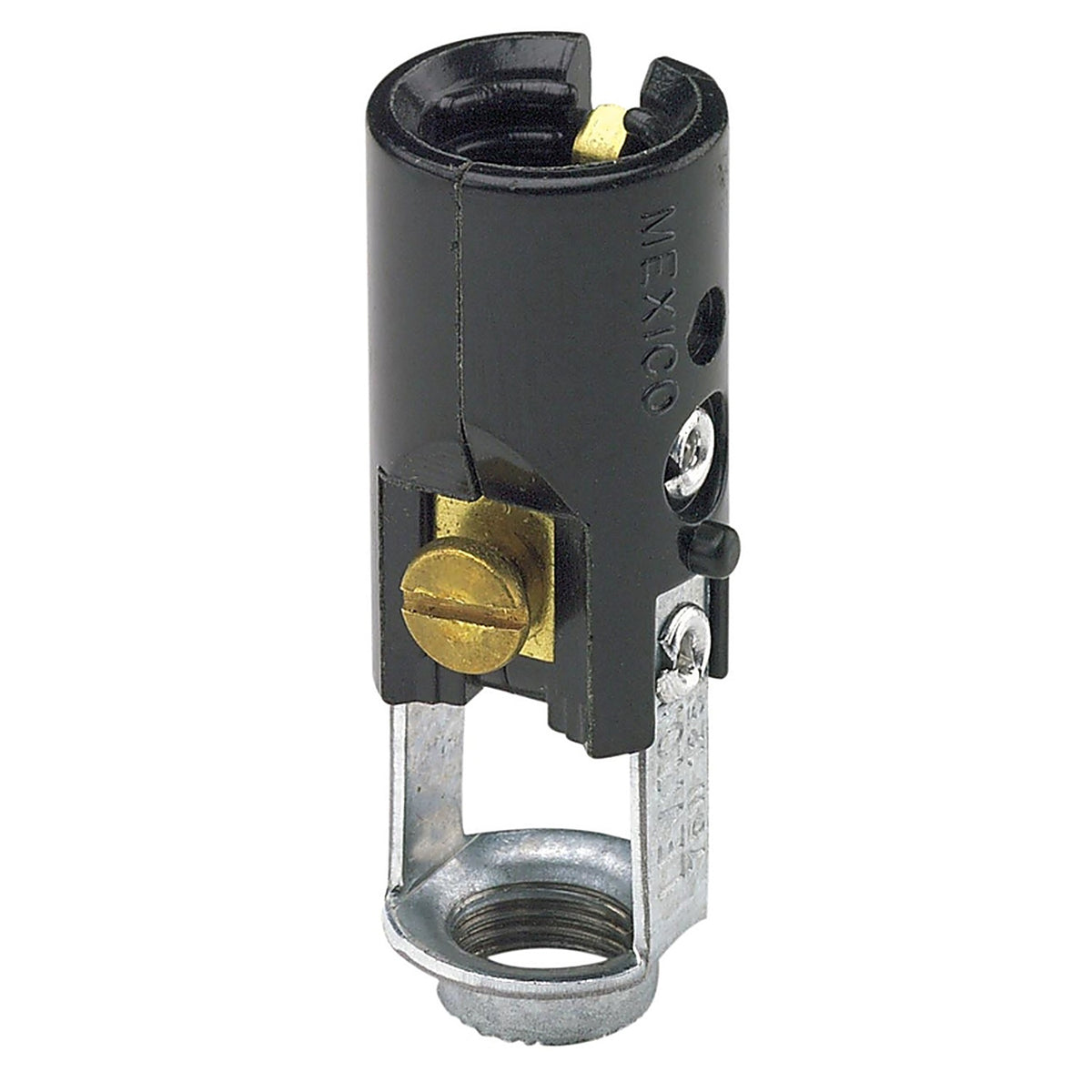 Leviton - 10025-000 - Phenolic Incandescent Candelabra Base Keyless Lampholder 1 Pack