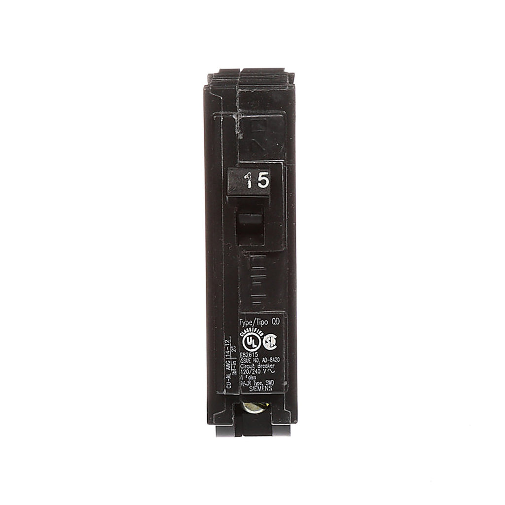 Siemens D115 15 amps Single Pole Circuit Breaker