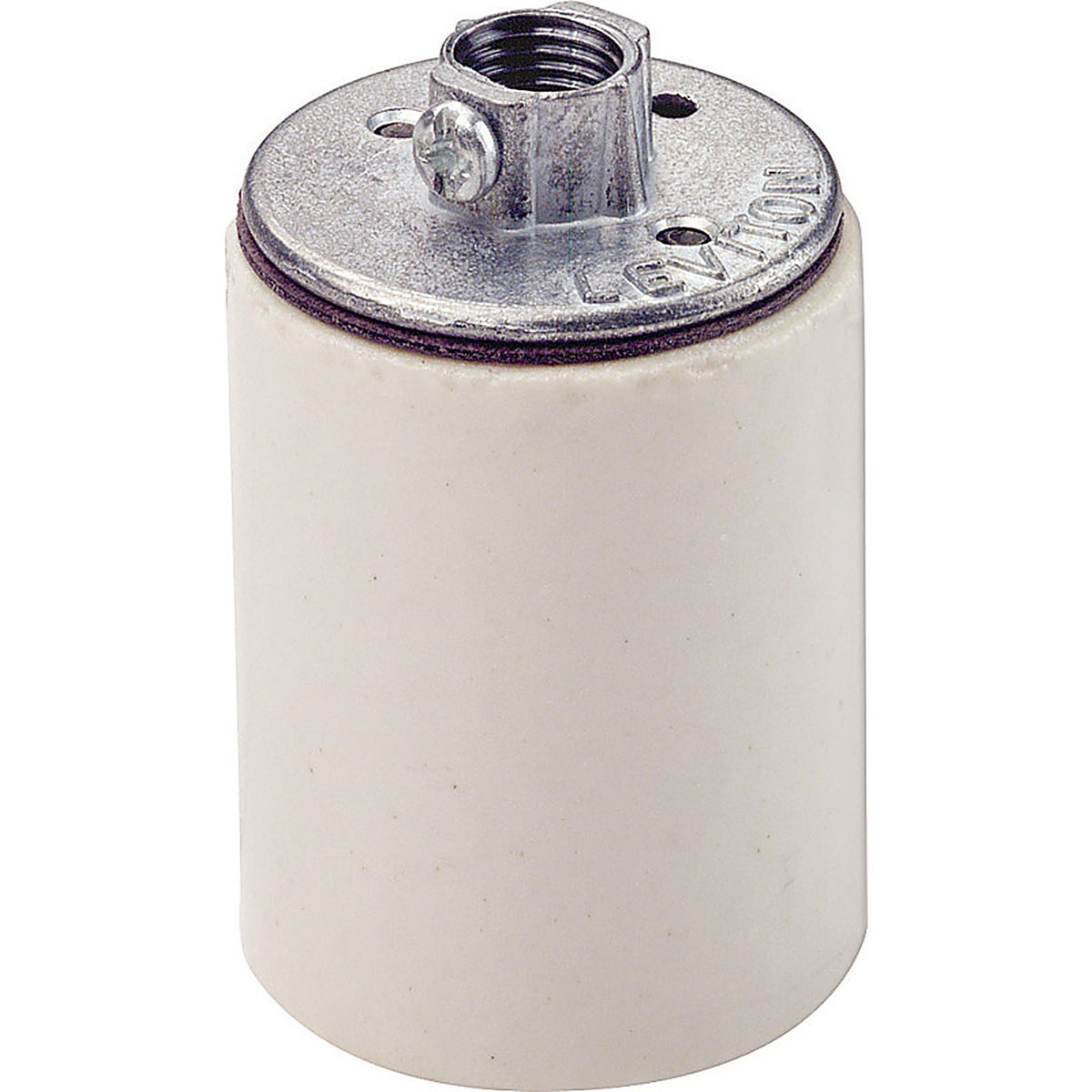 Leviton 10045-000 Porcelain Incandescent Medium Base Keyless Lampholder 1/Pack