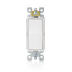 Leviton 05601-2AW Decora 15 amps Single Pole Antimicrobial Treated Rocker AC Quiet Switch White 1/Pack