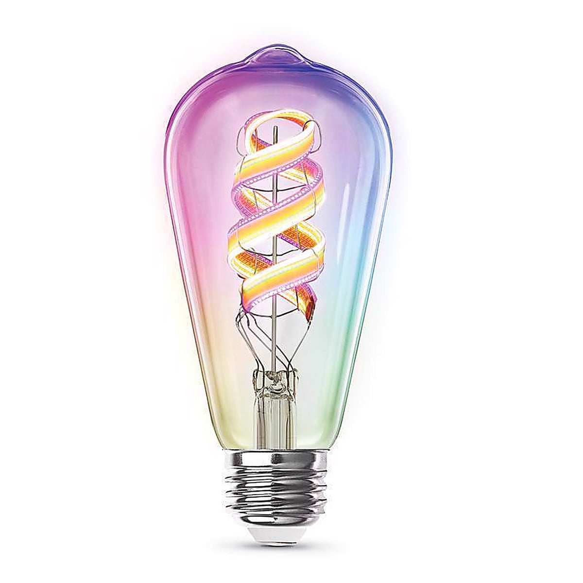Feit Electric ST2160RGBWIFIAG ST21 E26 (Medium) LED Smart Bulb Amber 60 Watt Equivalence 1 pk