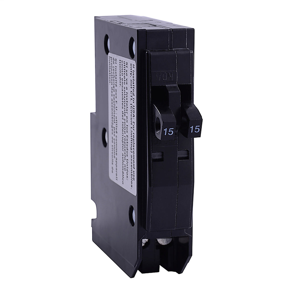 Square D QO1515CP 15/15 amps Tandem Single Pole Circuit Breaker