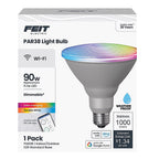 Feit Electric PAR38/RGBWCA/AG PAR38 E26 (Medium) LED Smart Bulb Color Changing 90 W 1 pk