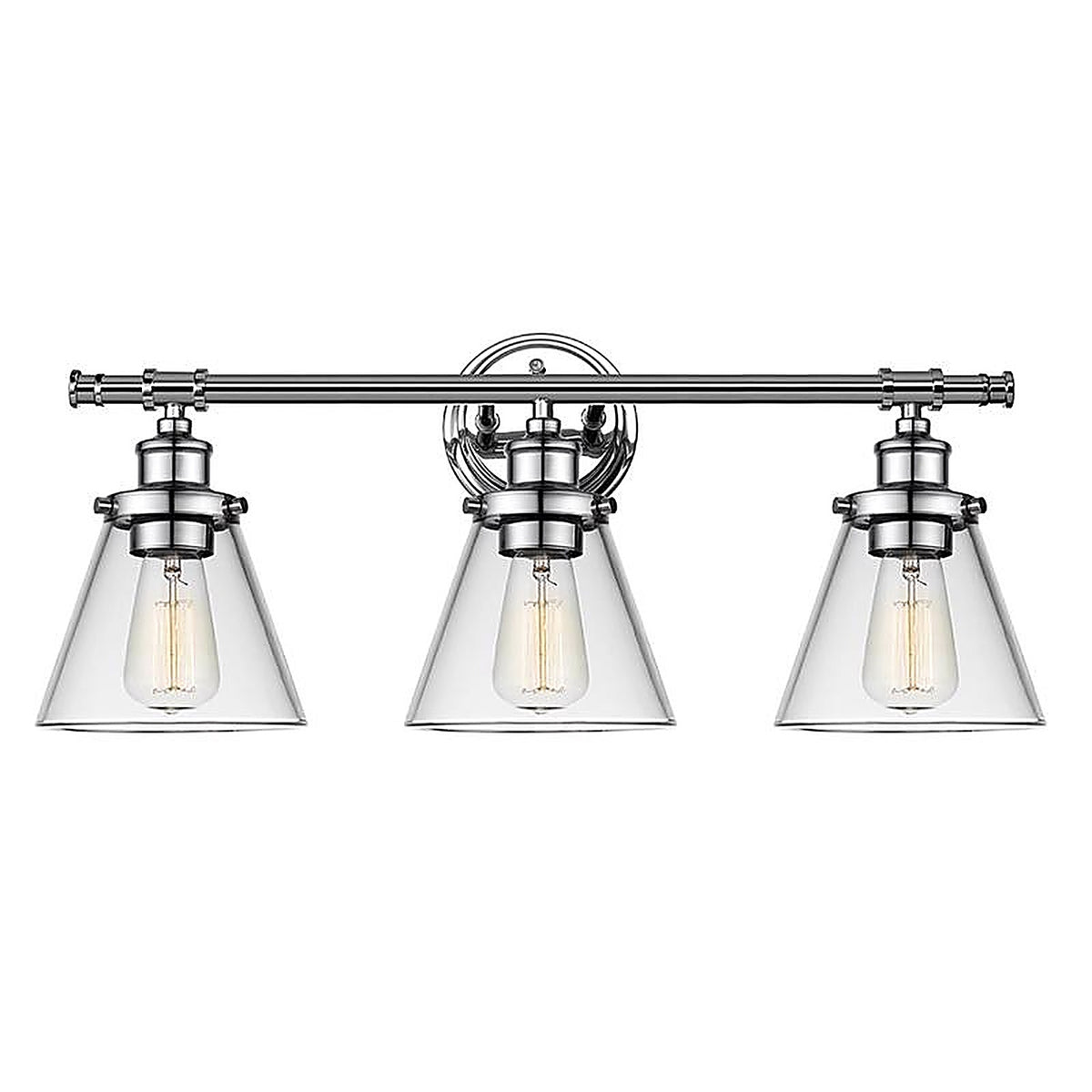Globe Electric 51445 Parker 3-Light Chrome Wall Sconce