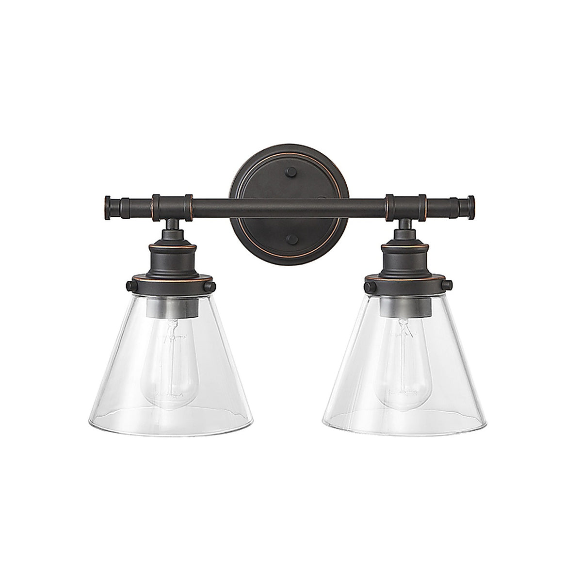Globe Electric 51444 Parker 2-Light Oil Rubbed Bronze Wall Sconce