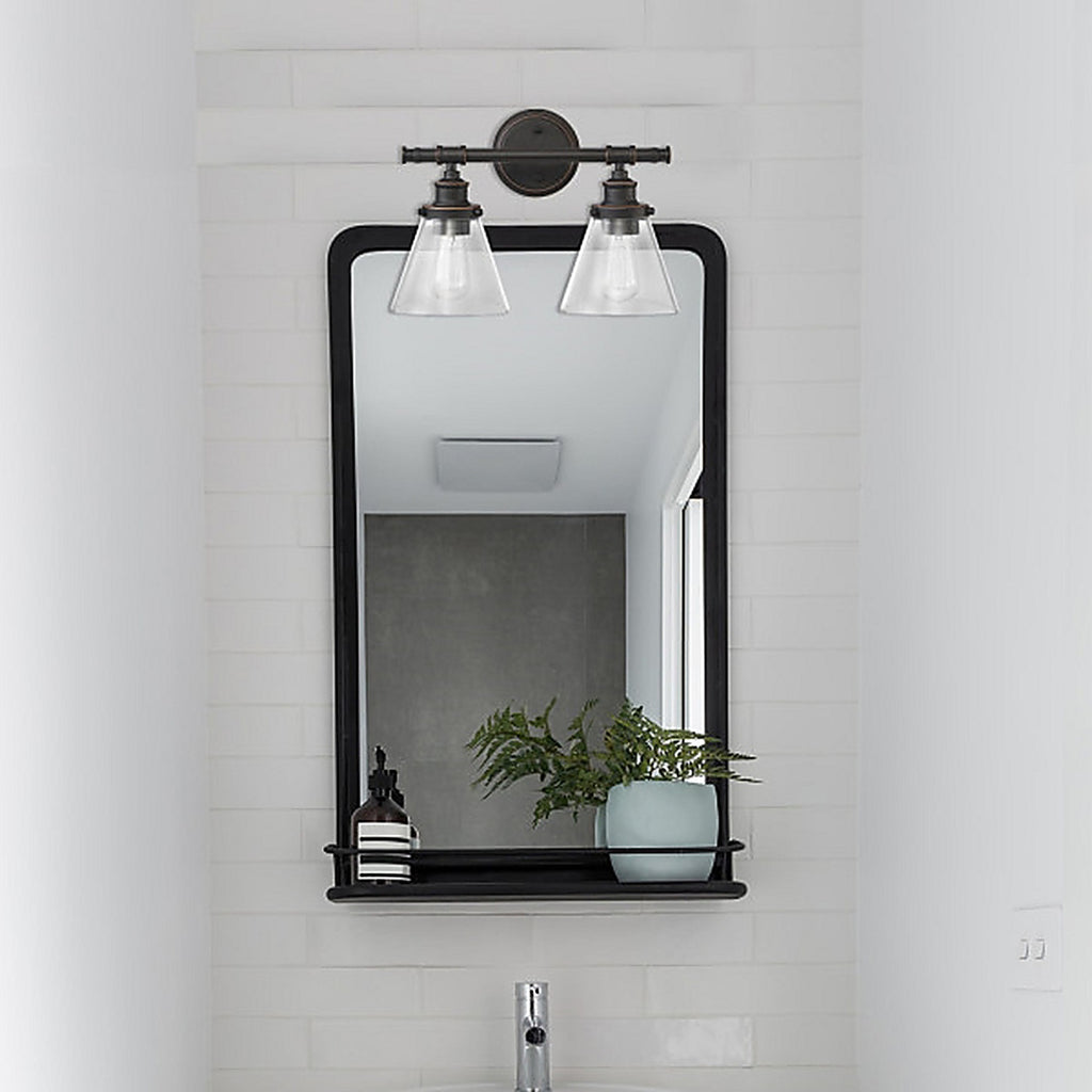 Globe Electric 51444 Parker 2-Light Oil Rubbed Bronze Wall Sconce