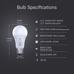 Feit Electric OM602CCTCATIMER Intellibulb A19 E26 (Medium) LED Bulb Soft White 60 Watt Equivalence 1 pk