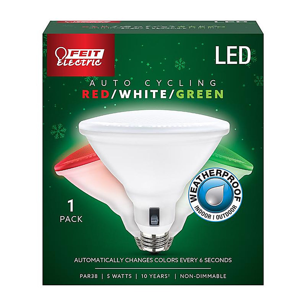 Feit Electric PAR38/RGW/CA. PAR 38 E26 (Medium) LED Bulb Color Changing 6 W 1 pk